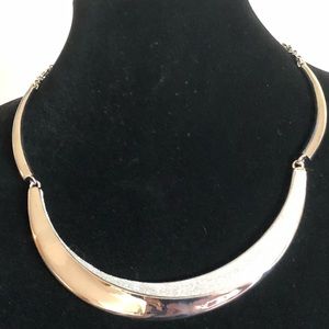 Crescent Silver Necklace